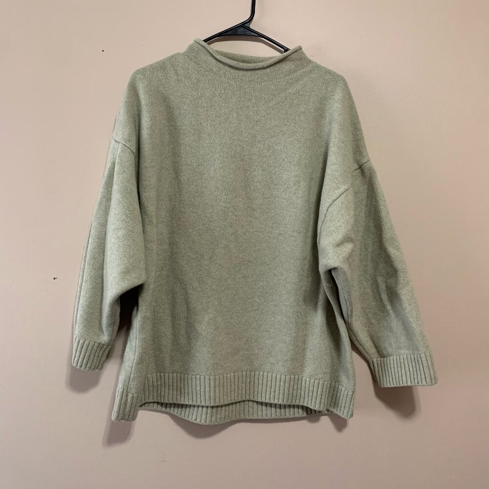 James Street Co Merino Wool Sweater - Light Green
